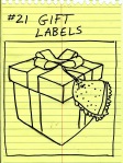 NaBloPoMo #21. GIFT LABELS! Uses for the Sadness Sandwich 